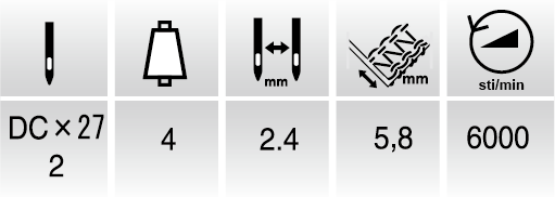 AZF8120SD-8 :: 広かがり幅対応地縫い用 上下差動送り 2本針 4本糸 